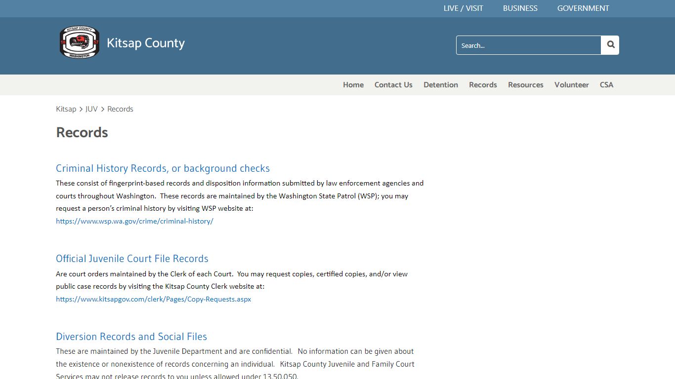 Records - Kitsap County Home